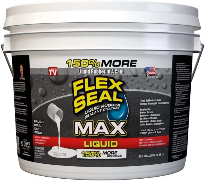 Flex Seal Liquid MAX 2.5 gal - White